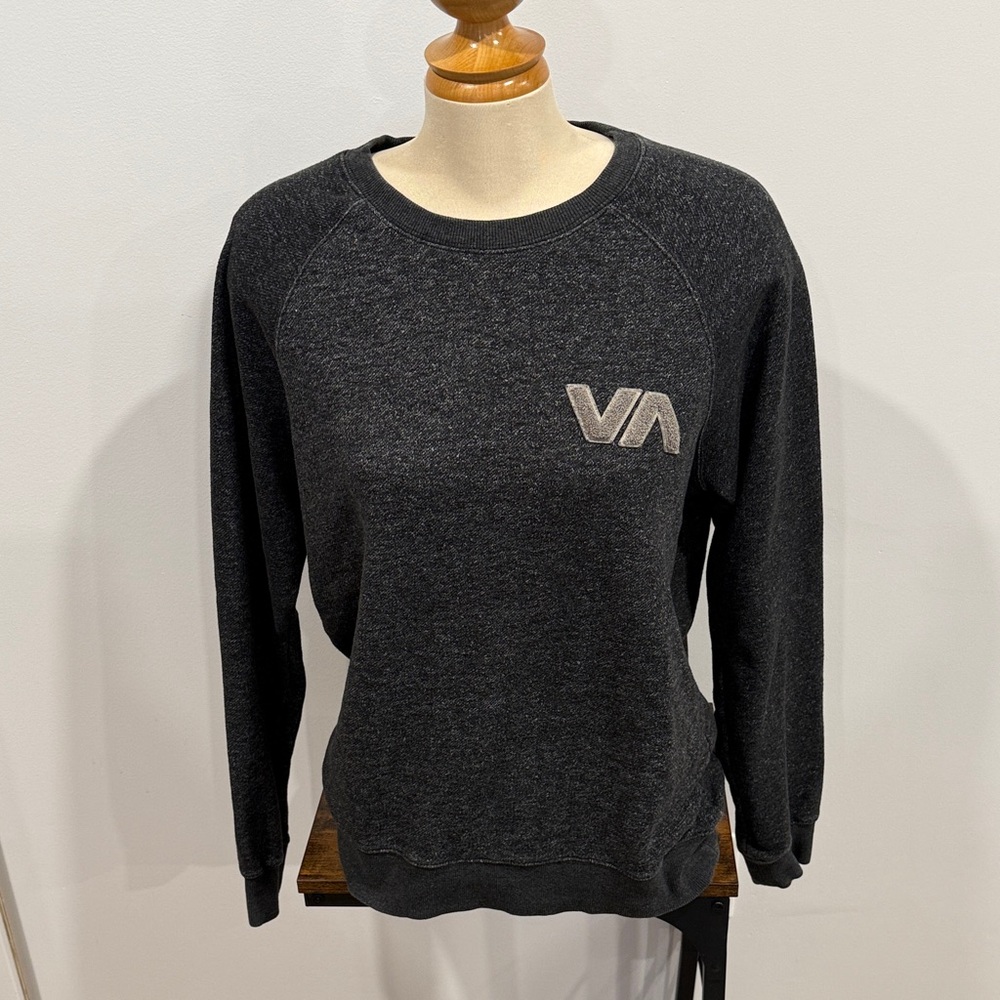 RVCA Charcoal Sweatshirt with Logo